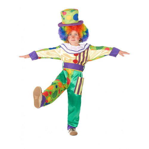 Déguisement de Clown Coloré pour Enfants (4-6 Ans) 